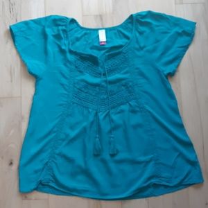 Blue boho shirt